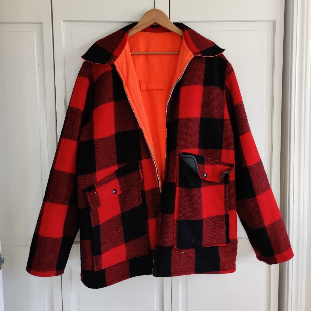 Vintage Woolrich Reversible Hunting Jacket Large